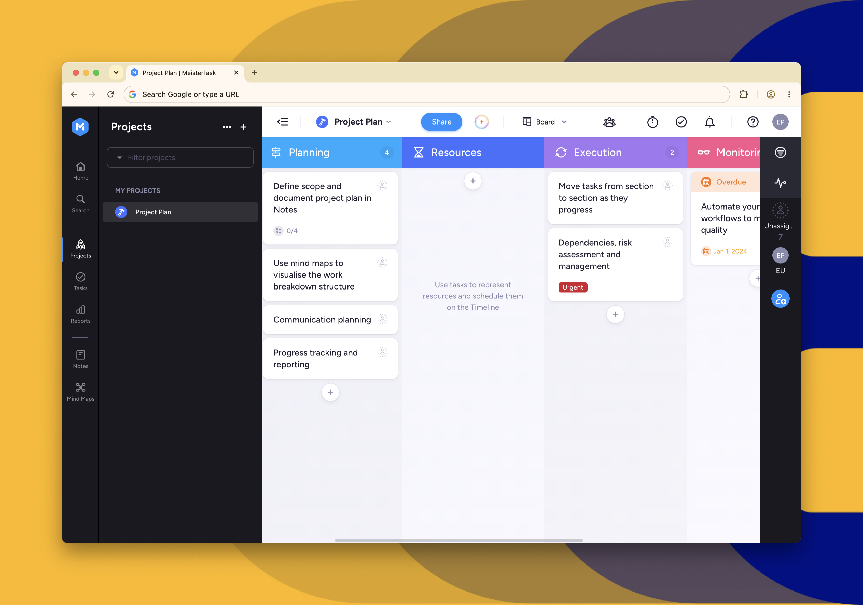 Overview of MeisterTask software