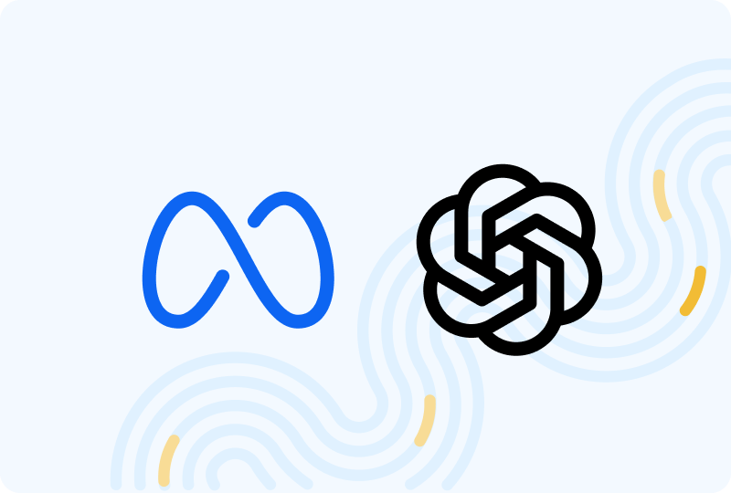 Llama and OpenAI LLMs logos