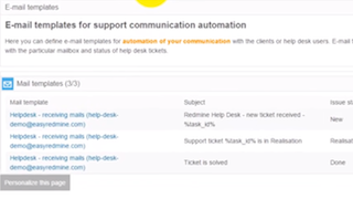 Easy Redmine E-mail Templates for Help Desk video tutorial