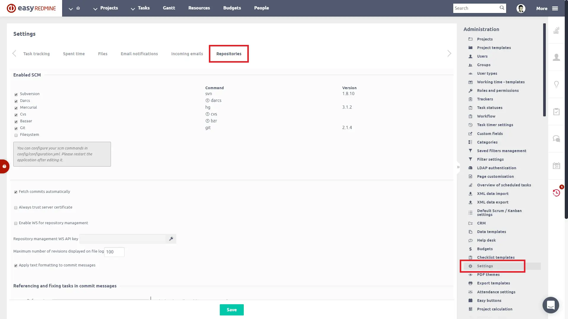 Easy Redmine 2019 - Репозитории программного обеспечения и GitLab CI Easy Redmine 2019 - Репозитории программного обеспечения и GitLab CI