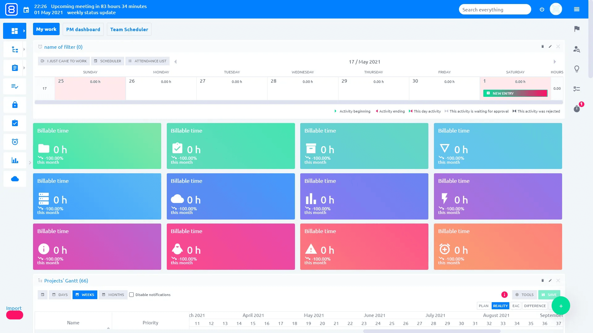 Easy8 theme overview