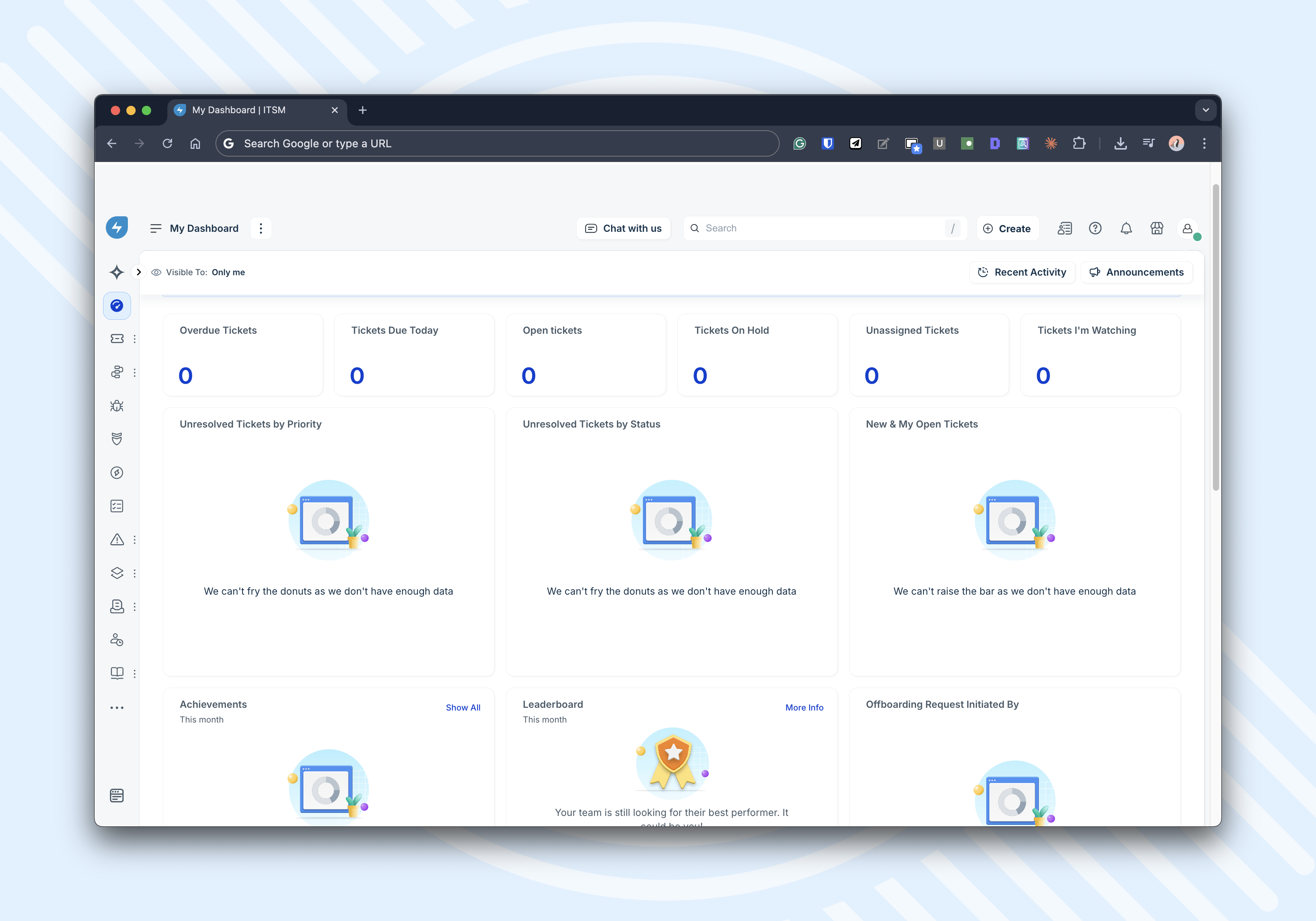 Freshservice interface