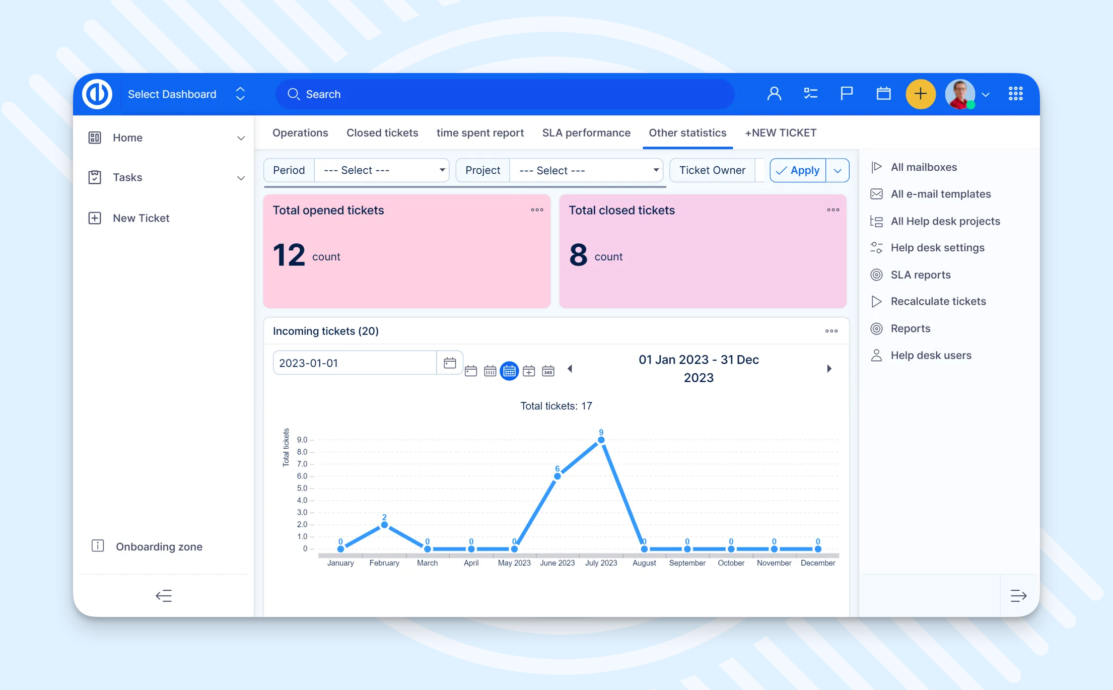 HelpDesk in Easy8 software
