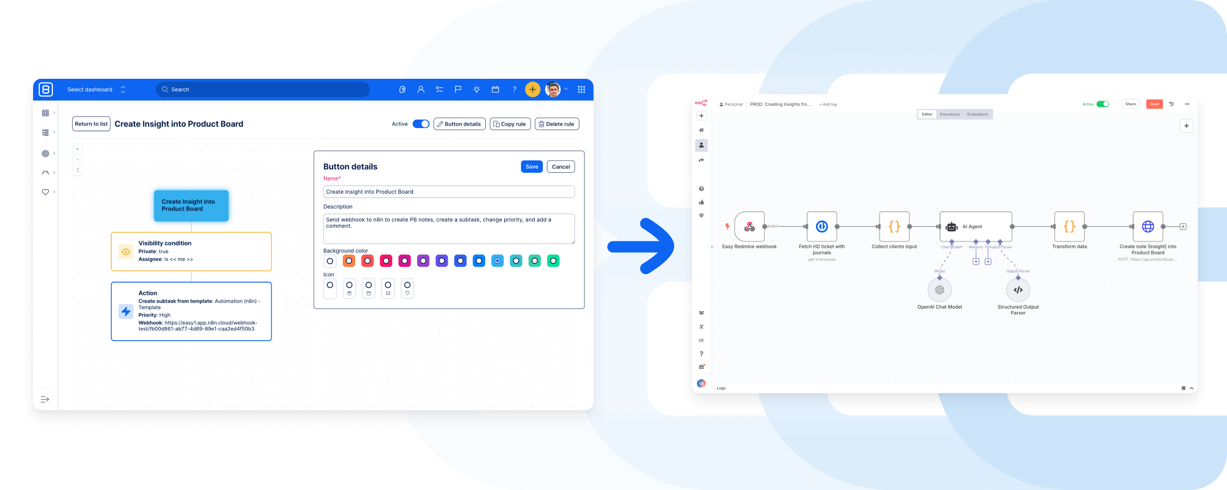Easy8 Automation Button